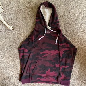 Victoria’s Secret PINK burgundy/black sweatshirt